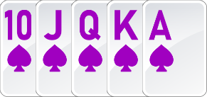 Can you go j q k a 2 in poker room