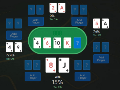 Texas hold em poker odds calculator